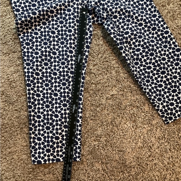 Talbots Chatham Cropped Ankle Pant Size 12P Navy / White - Picture 4 of 6